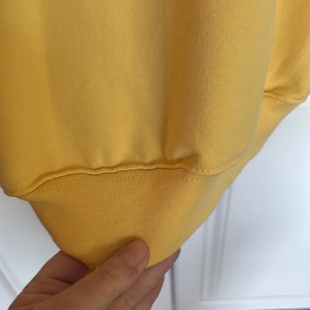 Yellow Floral Embroidered Sweatshirt by Country Store. L. - Picture 6 of 7